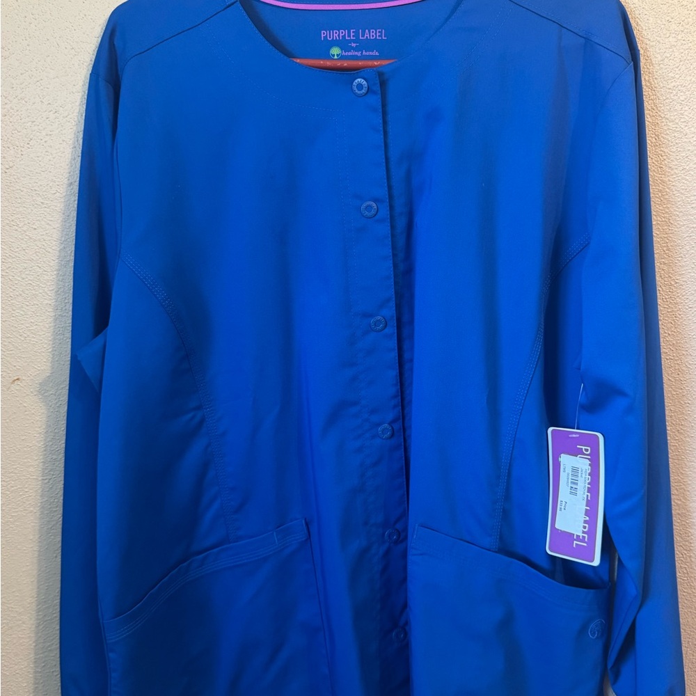 Vibrant Blue Utility Jacket Versatile Design